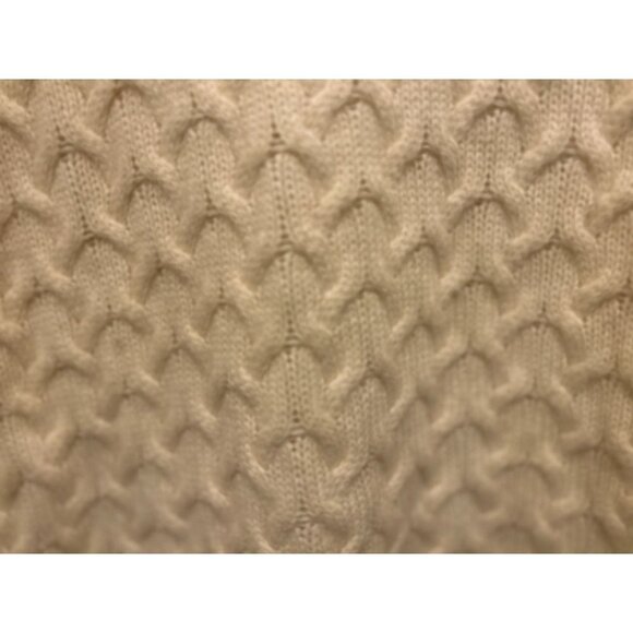 Womens Small J.Crew Cable Knit Sweater Cream Crewneck - Picture 4 of 7
